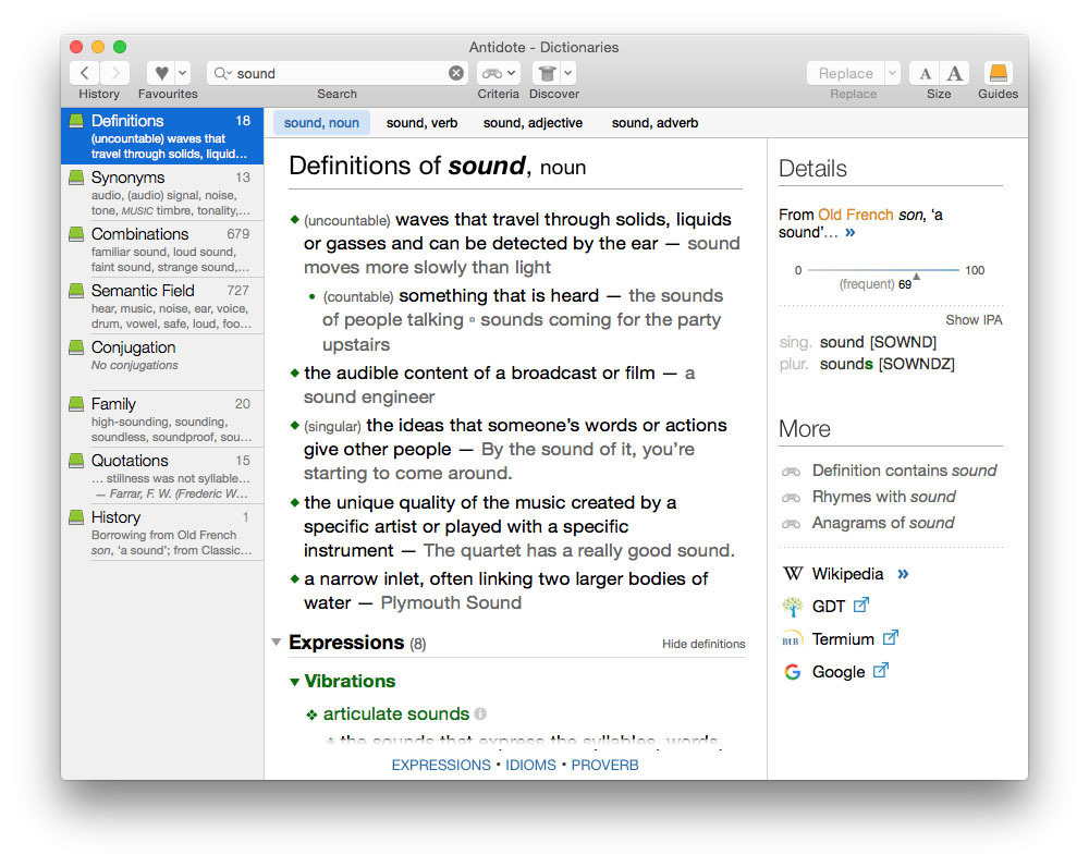 mac dictionary for windows